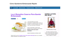 Desktop Screenshot of comoquedarmeembarazadarapido.net