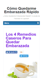 Mobile Screenshot of comoquedarmeembarazadarapido.net